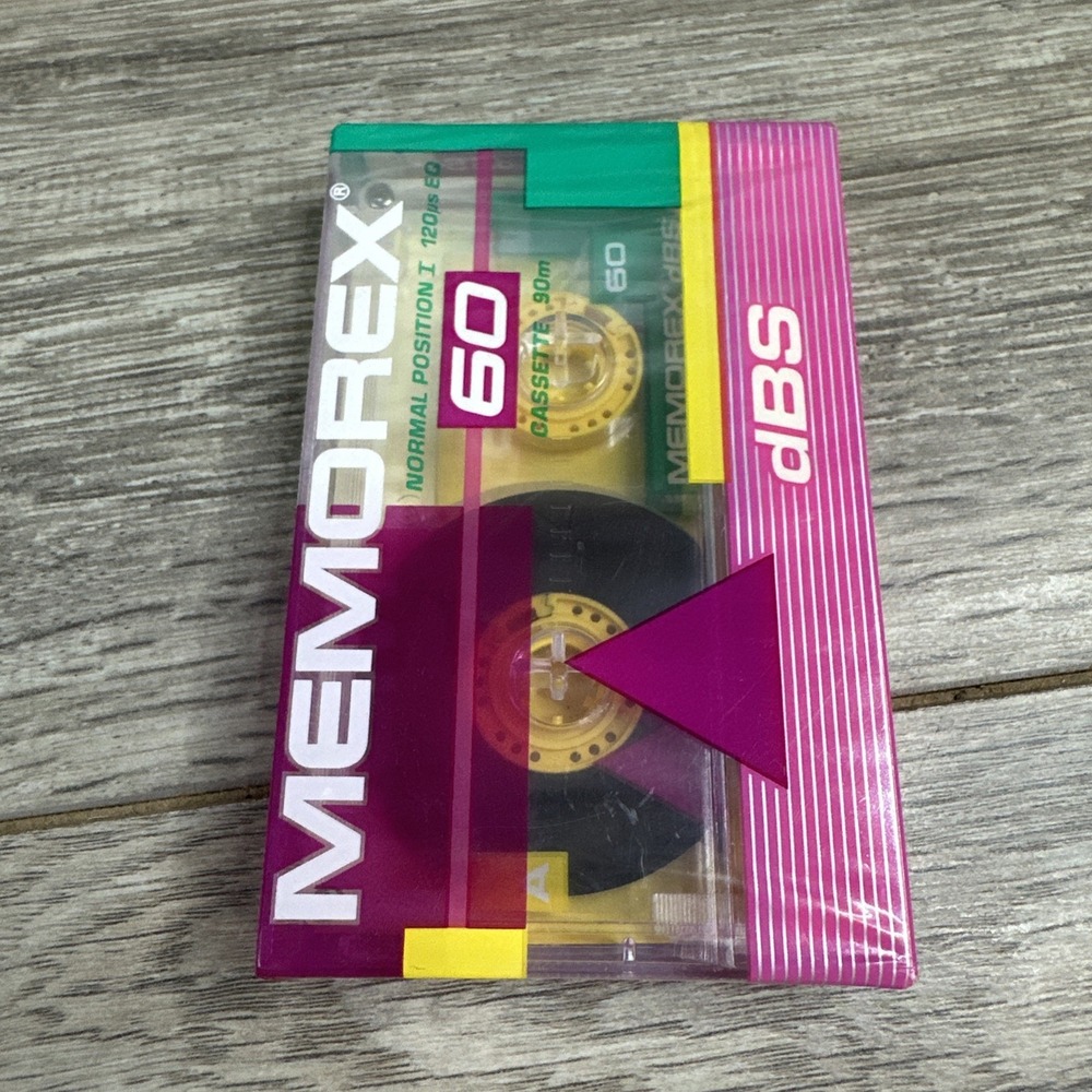 Memorex DBS-60 – Normal Bias 60-Min Audio‎ Cassette Tape – Sealed New – Type I